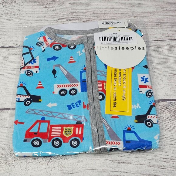 NIB Little Sleepies First Responders Shorty Zippy Size  2T - Picture 1 of 3